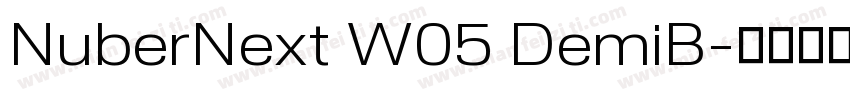 NuberNext W05 DemiB字体转换